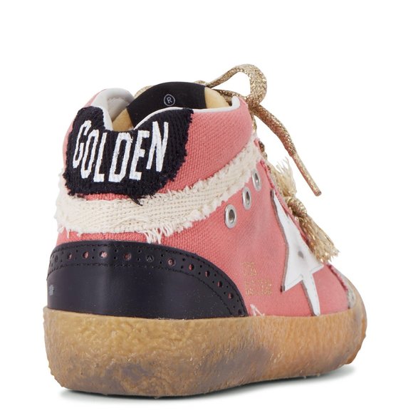 NIB Golden Goose Midstar Salmon Canvas & White Star Sneaker, 41 - Picture 2 of 16